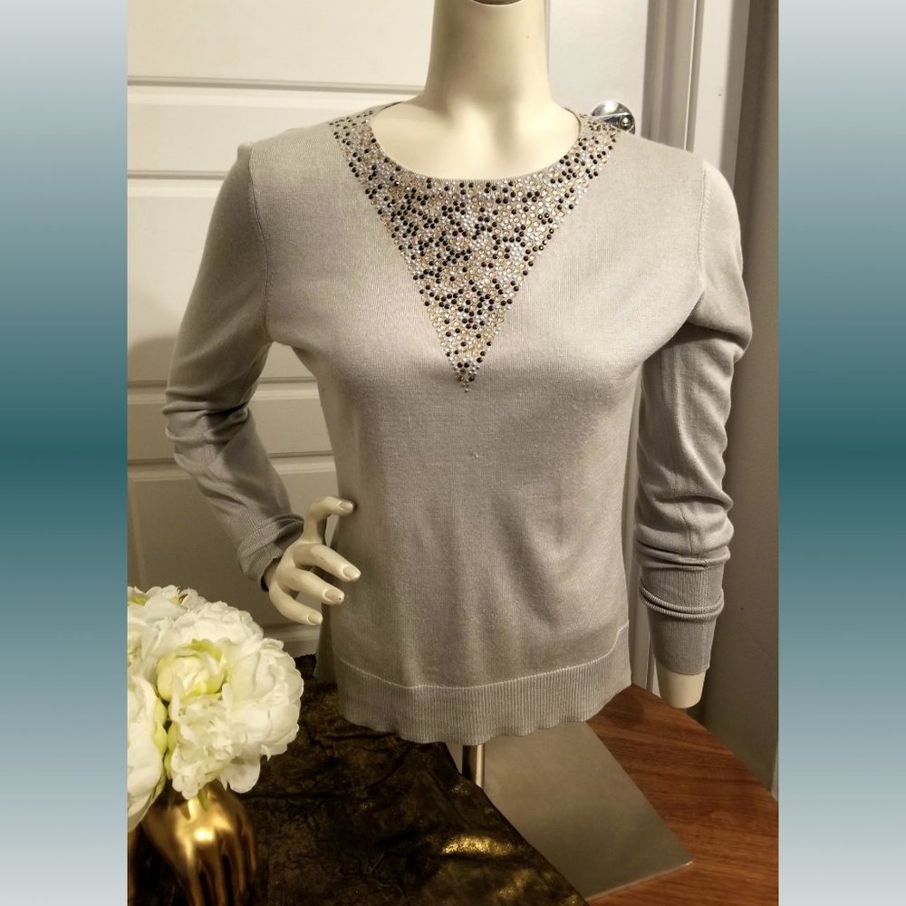 ALICE + OLIVIA - Embellished Cashmere Sweater - M